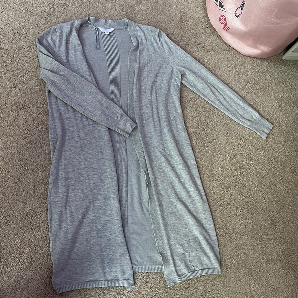 Time and Tru Light Grey Cardigan